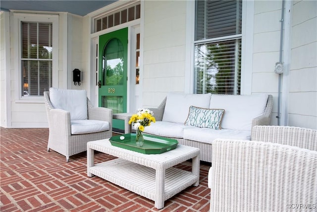 908 High St, Farmville, VA 23901 - view of patio with an outdoor living space
