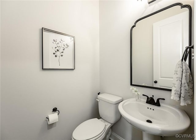 4507 Summer Camp Ct, Moseley, VA 23120 - half bathroom featuring toilet and a sink