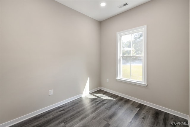 11816 Shady Ln, Chesterfield, VA 23831 - empty room with baseboards, dark wood-style flooring, and recessed lighting