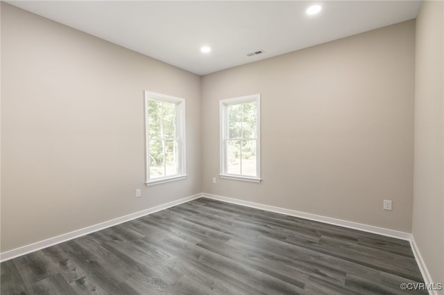 11816 Shady Ln, Chesterfield, VA 23831 - empty room featuring recessed lighting, baseboards, and dark wood-style floors