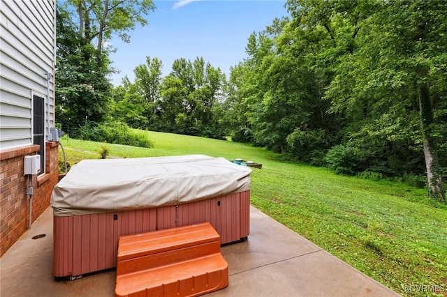 11021 Grub Hill Church Rd, Amelia Courthouse, VA 23002 - view of patio / terrace with a hot tub and grilling area