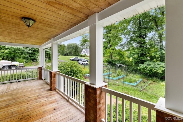 11021 Grub Hill Church Rd, Amelia Courthouse, VA 23002 - porch featuring view of wooded area