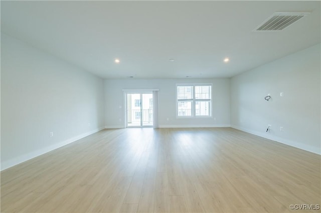 4302 Weaver Brook Rd Unit B, Glen Allen, VA 23233 - spare room featuring baseboards, light wood finished floors, and recessed lighting