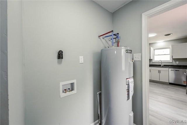 2533 Merle St, Henrico, VA 23231 - utilities featuring water heater and a sink