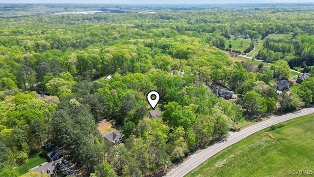 2024 Judes Ferry Rd, Powhatan, VA 23139 - aerial view of a heavily wooded area