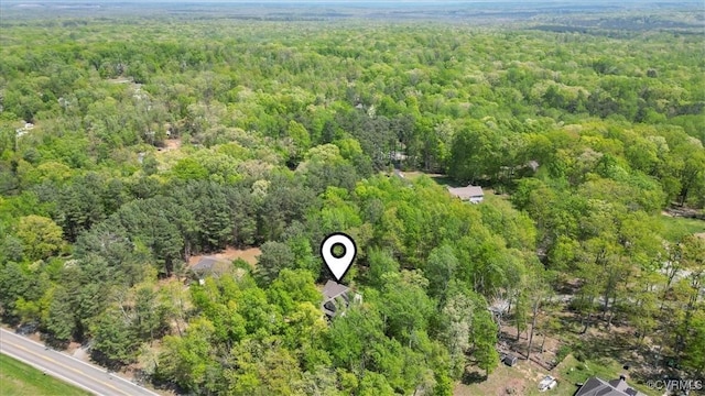 2024 Judes Ferry Rd, Powhatan, VA 23139 - drone / aerial view of a forest