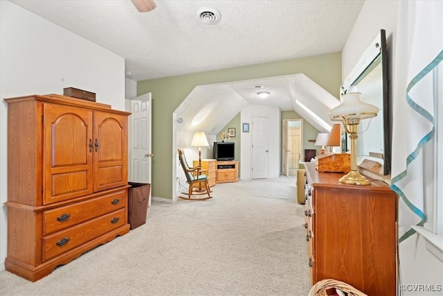 2024 Judes Ferry Rd, Powhatan, VA 23139 - bedroom with light carpet, a textured ceiling, and baseboards