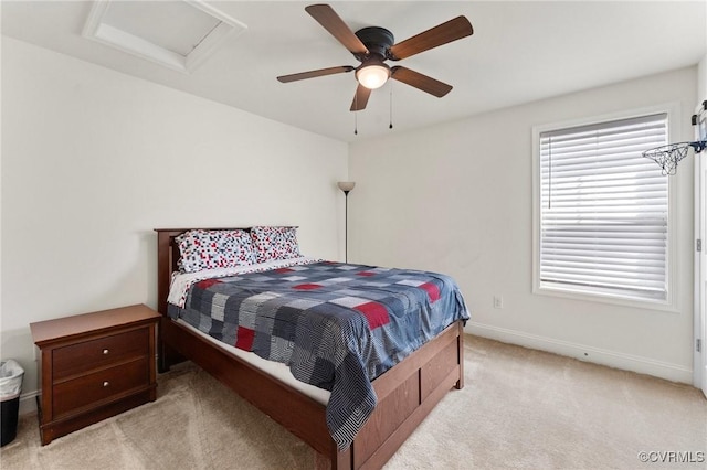 4025 Carrie Mill Xing, Glen Allen, VA 23059 - bedroom featuring light colored carpet, attic access, and ceiling fan