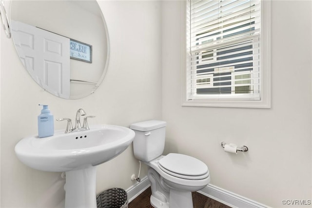 4025 Carrie Mill Xing, Glen Allen, VA 23059 - bathroom featuring baseboards and wood finished floors