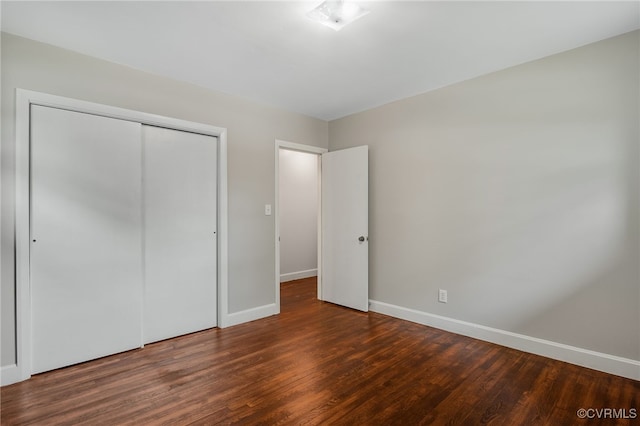 3304 Walnut St, Hopewell, VA 23860 - unfurnished bedroom with wood finished floors and a closet