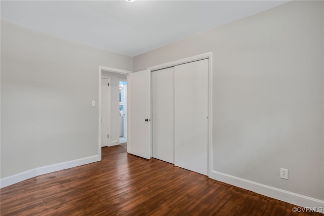 3304 Walnut St, Hopewell, VA 23860 - unfurnished bedroom with wood finished floors and a closet