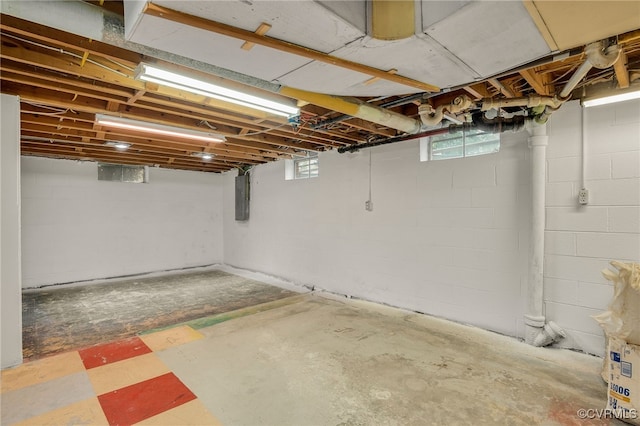 3304 Walnut St, Hopewell, VA 23860 - basement featuring electric panel and tile patterned floors