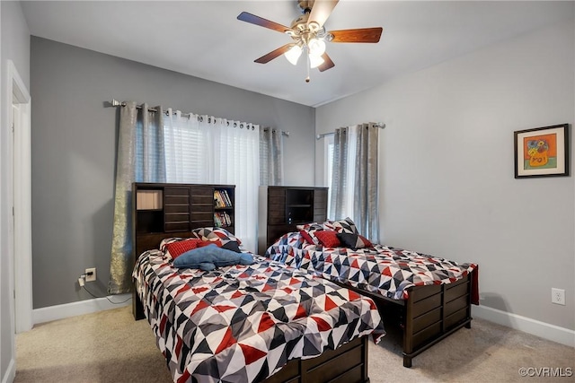 5217 Aldenbrook Way, Henrico, VA 23059 - carpeted bedroom featuring baseboards and a ceiling fan