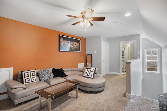 5217 Aldenbrook Way, Henrico, VA 23059 - living area featuring carpet floors, ceiling fan, and baseboards