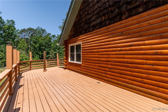 4285 Hadensville Farm Rd, Goochland, VA 23117 - view of wooden terrace