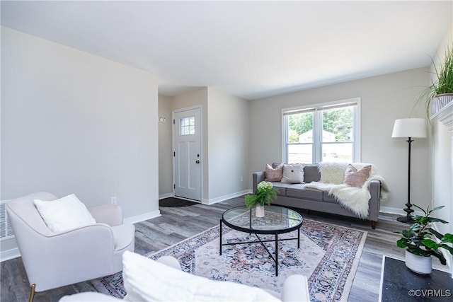5007 Gention Rd, Chesterfield, VA 23832 - living room with baseboards and wood finished floors