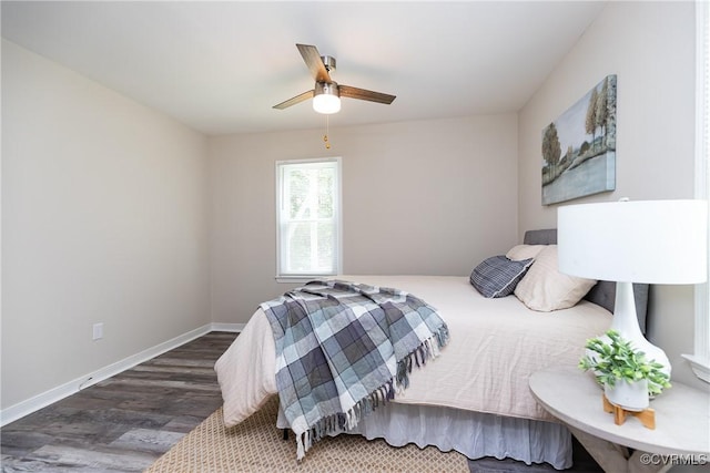 5007 Gention Rd, Chesterfield, VA 23832 - bedroom with wood finished floors, baseboards, and ceiling fan