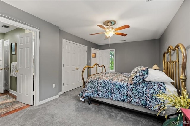 7503 Native Dancer Dr, Midlothian, VA 23112 - bedroom featuring baseboards and a ceiling fan