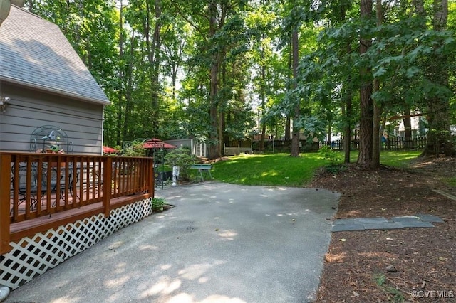 7503 Native Dancer Dr, Midlothian, VA 23112 - view of patio featuring a wooden deck