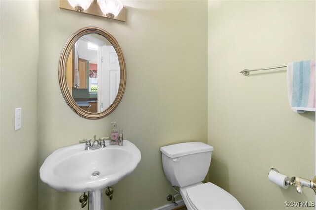 9401 Nolandwood Dr, Mechanicsville, VA 23116 - half bathroom with toilet and a sink
