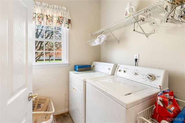 9401 Nolandwood Dr, Mechanicsville, VA 23116 - laundry room featuring washer and dryer and baseboards