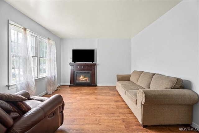 2911 Ennismore Ct, Chesterfield, VA 23224 - living area with light wood-type flooring and a glass covered fireplace