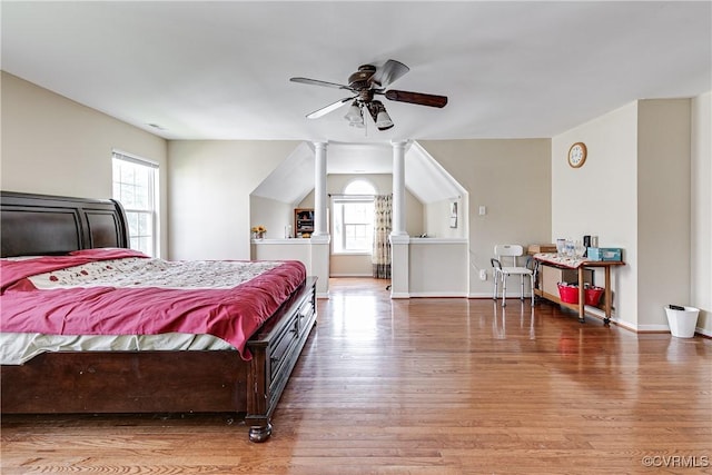 1408 Selma Ln, Henrico, VA 23223 - bedroom with wood finished floors, multiple windows, and baseboards
