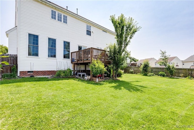 1408 Selma Ln, Henrico, VA 23223 - rear view of property with a wooden deck
