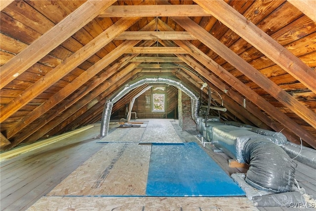 672 Main St, Dillwyn, VA 23936 - view of unfinished attic