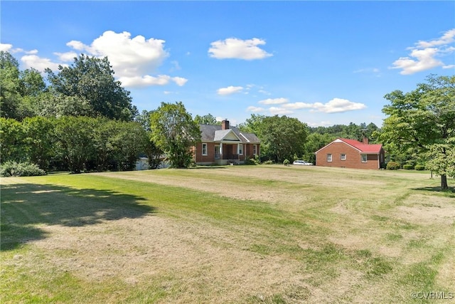 672 Main St, Dillwyn, VA 23936 - view of grassy yard with view of scattered trees