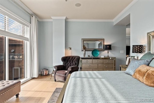 4820 Old Main St Unit 604, Henrico, VA 23231 - bedroom featuring crown molding and wood finished floors