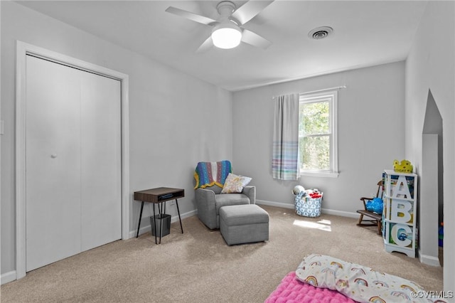 10112 Huntersdell Ln, Chesterfield, VA 23235 - carpeted bedroom featuring baseboards and a ceiling fan