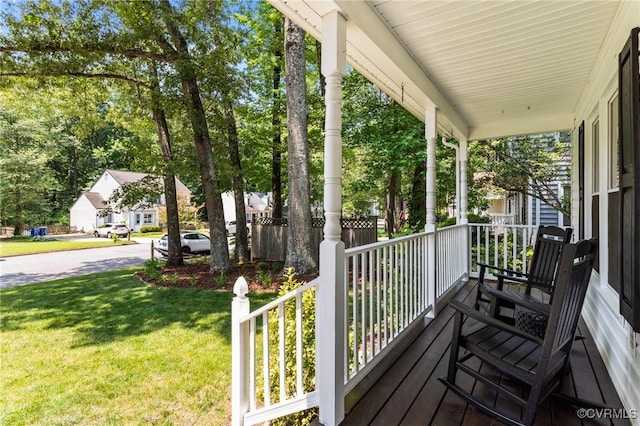 10112 Huntersdell Ln, Chesterfield, VA 23235 - porch featuring a yard