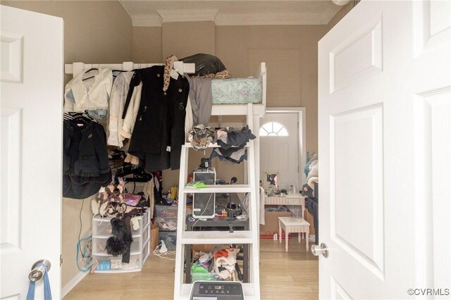 1701 W Leigh St, Richmond, VA 23220 - walk in closet with wood finished floors