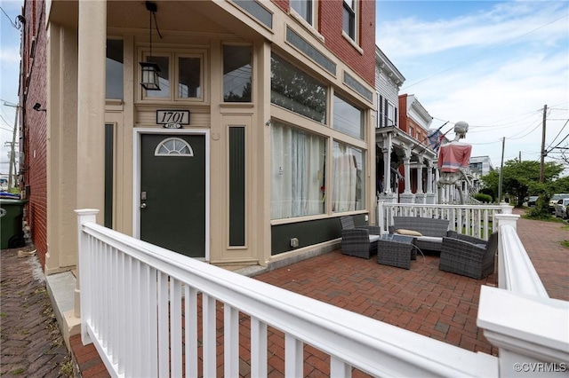 1701 W Leigh St, Richmond, VA 23220 - view of patio / terrace with an outdoor hangout area