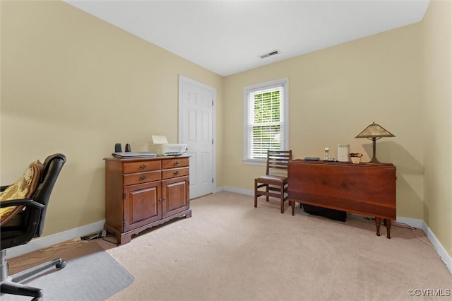 2730 Dalkeith Dr, Henrico, VA 23233 - home office featuring baseboards and light carpet