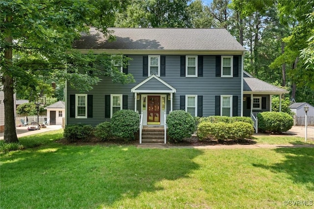 2730 Dalkeith Dr, Henrico, VA 23233 - colonial inspired home featuring a front yard