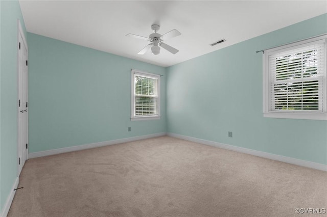 2730 Dalkeith Dr, Henrico, VA 23233 - spare room with carpet, ceiling fan, and baseboards