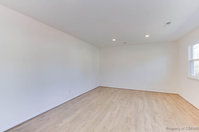 525 Helm Dr, Newport News, VA 23602 - empty room with light wood-style flooring, baseboards, and recessed lighting
