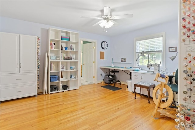 2133 Bloomsherry Dr, Chesterfield, VA 23235 - office space featuring ceiling fan and light wood-style flooring