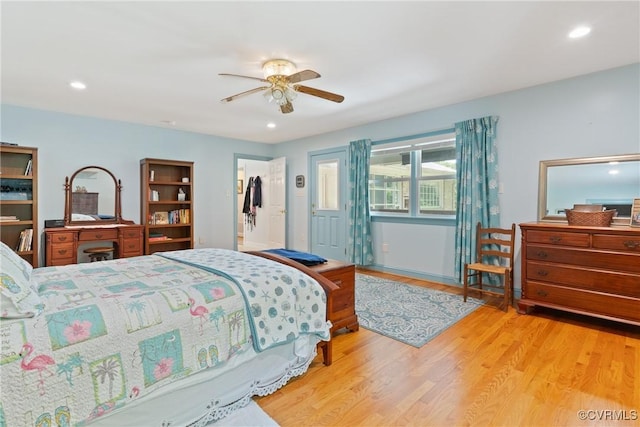 2133 Bloomsherry Dr, Chesterfield, VA 23235 - bedroom featuring wood finished floors, recessed lighting, and ceiling fan