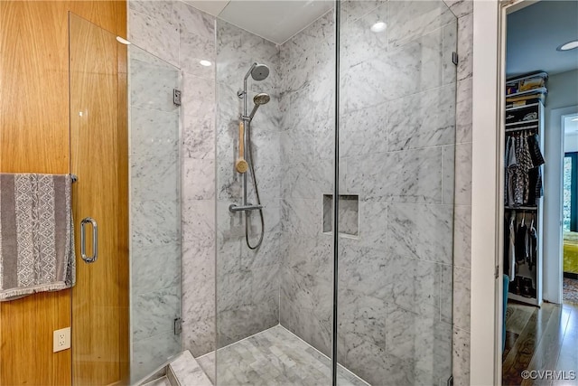 26171/2 Floyd Ave, Richmond, VA 23220 - full bathroom featuring a shower stall and a spacious closet