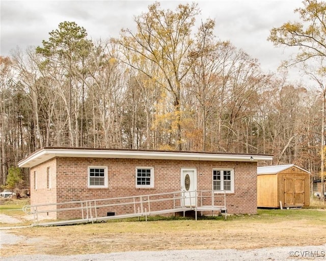 11512 Duncan Rd, Dinwiddie, VA 23805 - ranch-style house with brick siding and crawl space