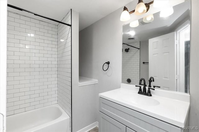 1317 N 22nd St, Richmond, VA 23223 - full bathroom with vanity and shower / bath combination