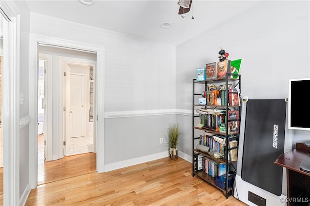 119 Monath Rd, Richmond, VA 23236 - sitting room with light wood-type flooring and ceiling fan