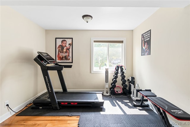119 Monath Rd, Richmond, VA 23236 - workout area with baseboards and carpet flooring