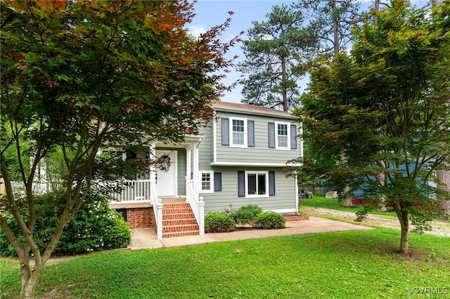 119 Monath Rd, Richmond, VA 23236 - view of front of home featuring a front lawn