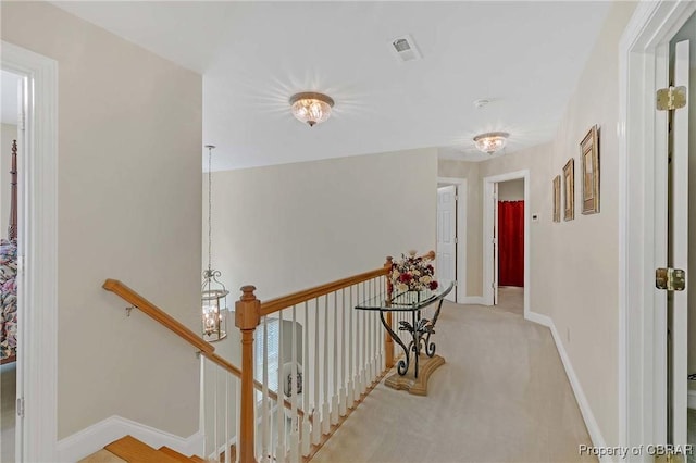 1708 Centennial Dr, Toano, VA 23168 - corridor with an upstairs landing and carpet floors