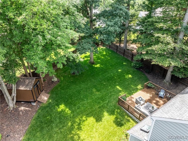 1537 Winbury Dr, Midlothian, VA 23114 - view of yard with a storage unit