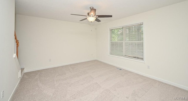 833 Tavern Green Rd, Glen Allen, VA 23060 - carpeted spare room with a ceiling fan and baseboards